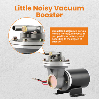 Electric Vacuum Pump Kit for Brake Booster 12 Volt 18