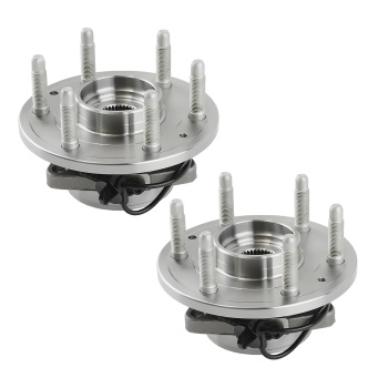 2PC Front Wheel Bearing Hub Pair compatible for Chevy GMC Silverado Sierra Yukon Cadillac