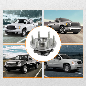 2PC Front Wheel Bearing Hub Pair compatible for Chevy GMC Silverado Sierra Yukon Cadillac