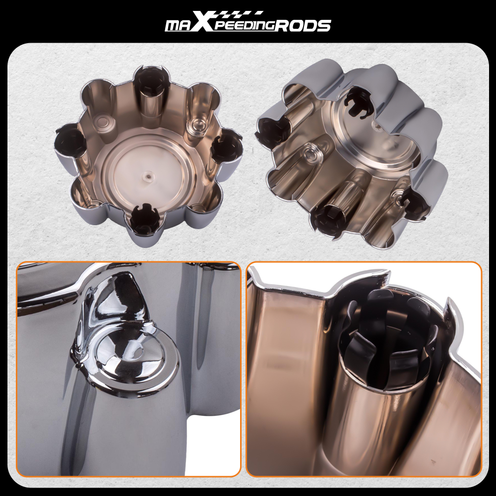 Compatible for Ford F250 F350 Excursion 1999-2005 Set of 4 Chrome 8 Lug Wheel Center Hub Caps  Compatible for Ford F250 F350 Excursion 1999-2005 Set of 4 Chrome 8 Lug Wheel Center Hub Caps