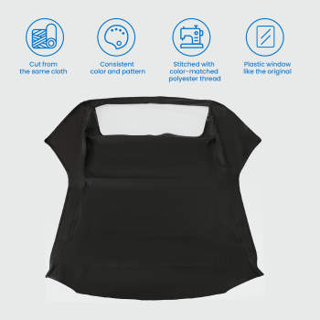 Convertible Soft Top w/Plastic Window compatible for BMW 3-Series E36 318i 323i 325i 328i