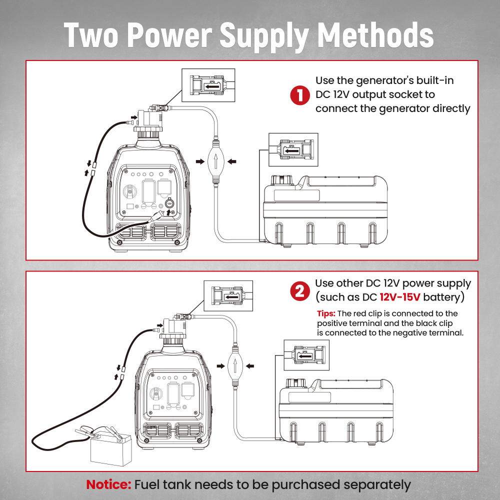 12V DC Gasoline Electric Fuel Pump Extend Running Time For MXR2300 MXR3500 12V DC Gasoline Electric Fuel Pump Extend Running Time For MXR2300 MXR3500