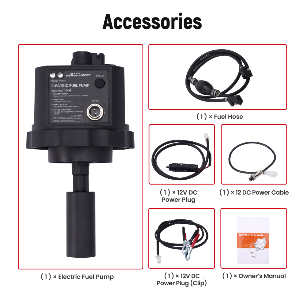 12V DC Gasoline Electric Fuel Pump Extend Running Time For MXR2300 MXR3500 12V DC Gasoline Electric Fuel Pump Extend Running Time For MXR2300 MXR3500