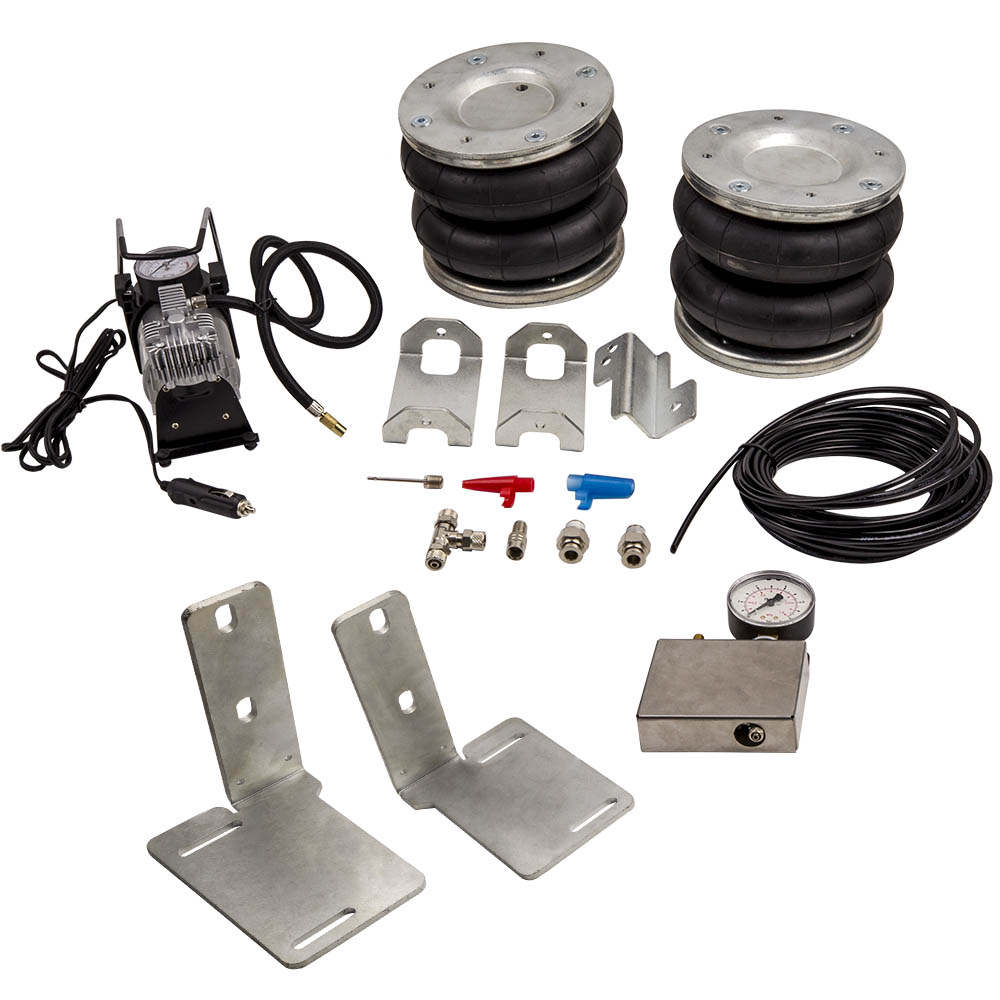 2X Luftfederung Hinten + 12V Kompressor Kit For Citroën Jumper 1994-2023 4000KG