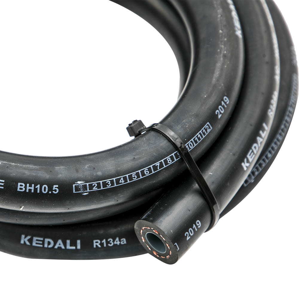 Universal 134a Air Conditioning Extended Length Hose R-Ring Fittings Drier Kit