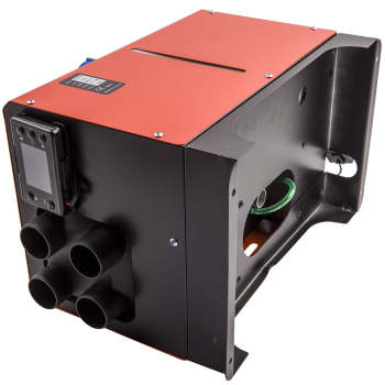 Diesel Heater LCD Remote 1KW-5KW 12V diesel heater for Van Lorry MotorHomes Car Caravan 4-Hole Red