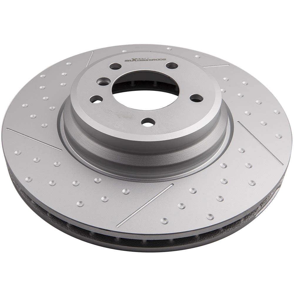 Left and Driver Sides Spoke Front Brake Rotors Dics compatible for BMW