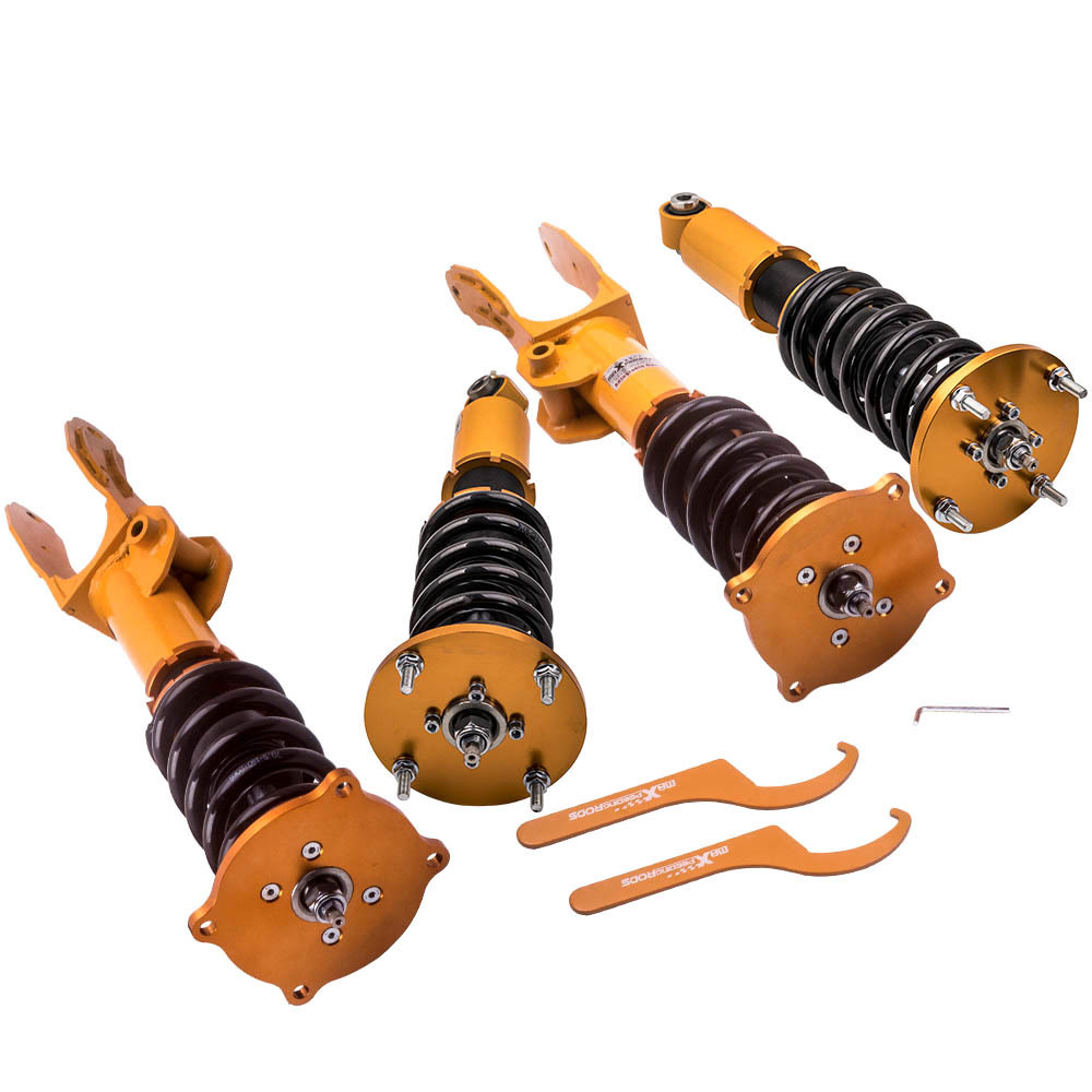 Complete combinés filetés Kit compatible pour Porsche Cayenne 02-10 Amortisseur suspension Springskit d'abaissement