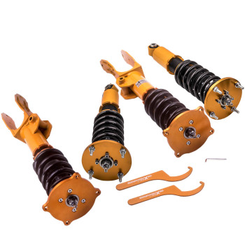 Complete combinés filetés Kit compatible pour Porsche Cayenne 02-10 Amortisseur suspension Springskit d'abaissement