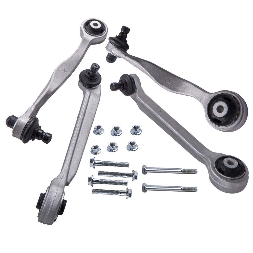 4x Bras de suspension avant supérieur gauche droit compatible pour Audi