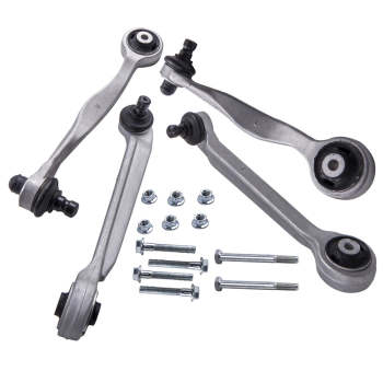 4x Front Rear Wishbones Upper Control Arm Kit compatible for VW Passat 3B2 3B5 3B3 3B6 suspension arms