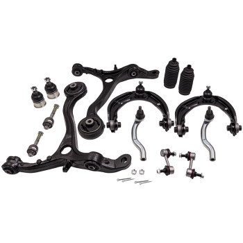 Kit di sospensione 14 pezzi Bracci Giunti sferici Collegamenti stabilizzatori Set compatibile per Honda Accord 08-12