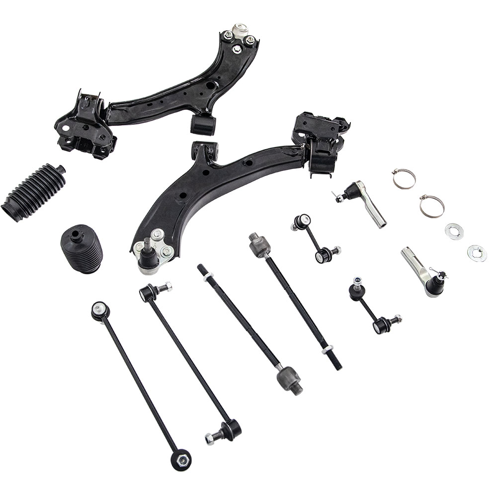 12pc Control Arm Suspension Kit with Ball Joint Tie Rod Set for Honda CR V 07 11