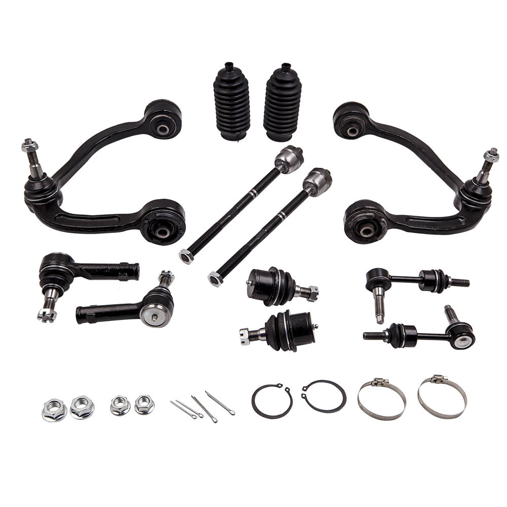 12 Pcs Control Arms Ball Joint Sway Bar Tie compatible for Ford F-150 2004 2005 2WD K80308 suspension arms