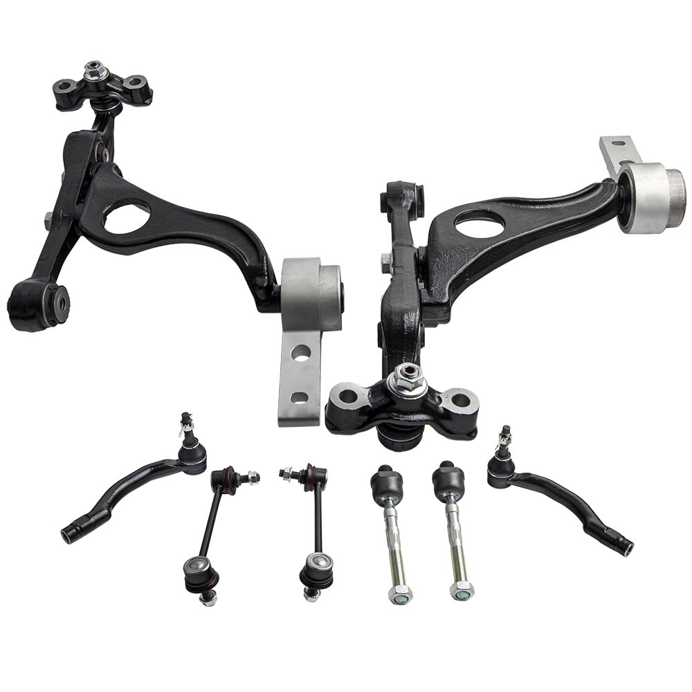 8pcs Front Lower Left amp; Right Suspension Control Arm compatible for Mazda 6 07-12 GS1D34300 suspension arms