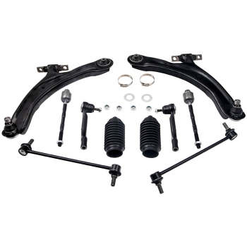10 Pcs Front Lower Control Arm Assembly compatible for Nissan Rogue 2008-2012 EV800550 suspension arms