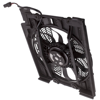 Compatible for AC Condenser Fan Assembly Black compatible for BMW 540i 525i 528i 530i 540i BM3113109