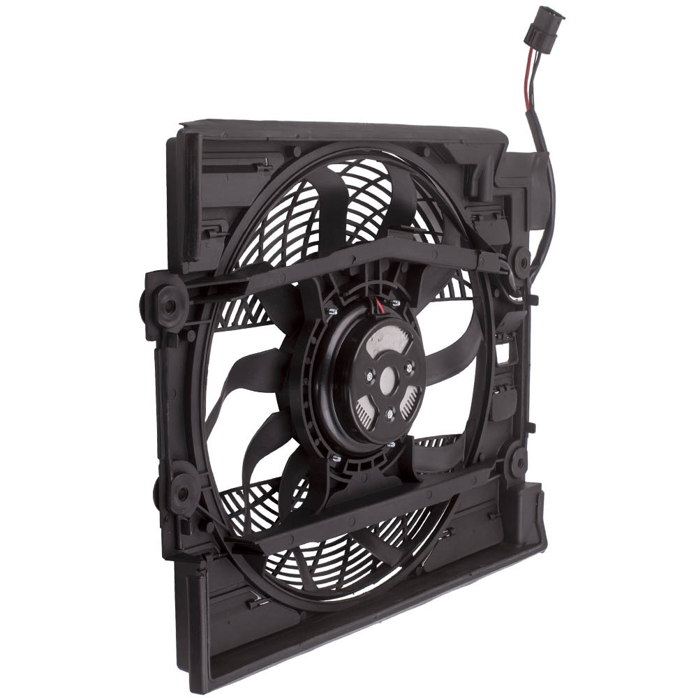 Compatible for AC Condenser Fan Assembly Black compatible for BMW 540i 525i 528i 530i 540i BM3113109