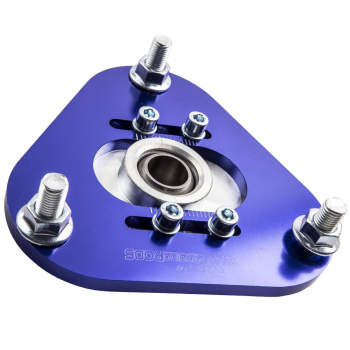 2 Pcs Front Coilover Camber Plates Top Hat compatible for Toyota Celica 2001-2006 Blue