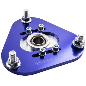 2 Pcs Front Coilover Camber Plates Top Hat compatible for Toyota Celica 2001-2006 Blue