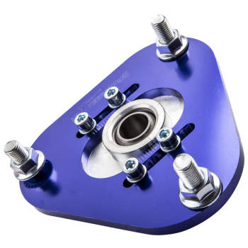 2 Pcs Front Coilover Camber Plates Top Hat compatible for Toyota Celica 2001-2006 Blue