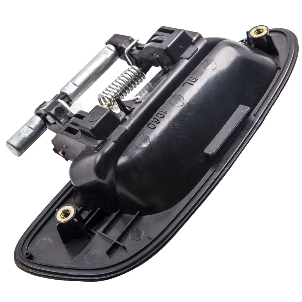 Black Exterior Outside Front Rear Door Handle Set compatible for Nissan Altima 2002-2006