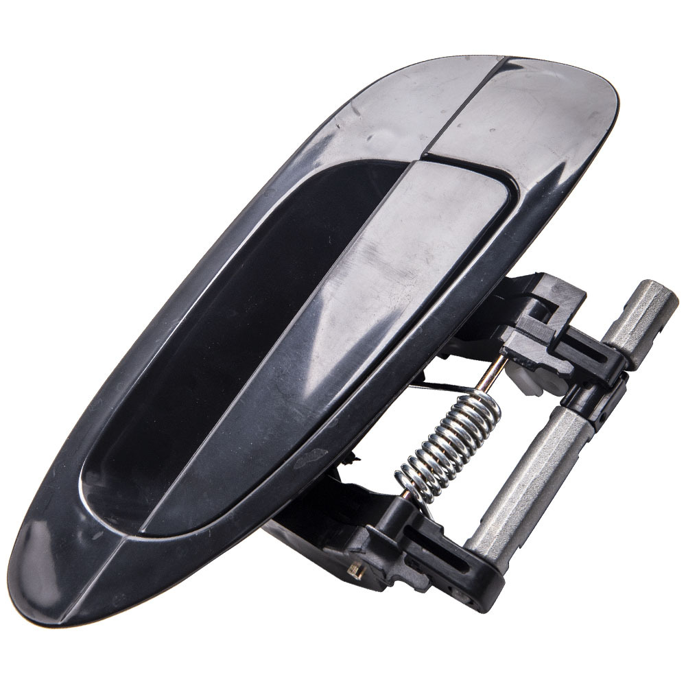 Black Exterior Outside Front Rear Door Handle Set compatible for Nissan Altima 2002-2006