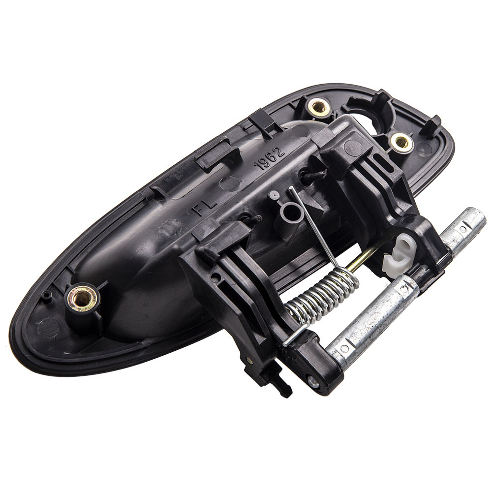 Black Exterior Outside Front Rear Door Handle Set compatible for Nissan Altima 2002-2006