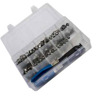 170 1 Fascette per orecchie Fascette stringitubo 5.8mm-21mm Assortimento Fascette stringitubo con pinze