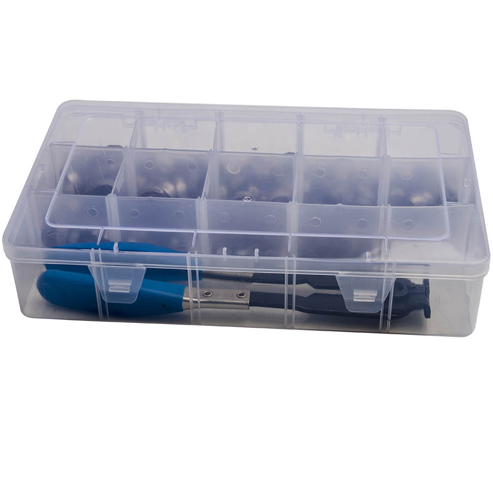 170 1 Fascette per orecchie Fascette stringitubo 5.8mm-21mm Assortimento Fascette stringitubo con pinze