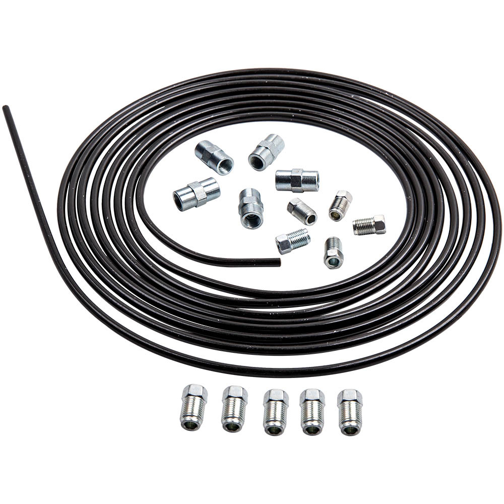 5 M Línea De Freno Tubo De Freno 4,75 Mm + 10 Racores + 5 Conectores De Cobre