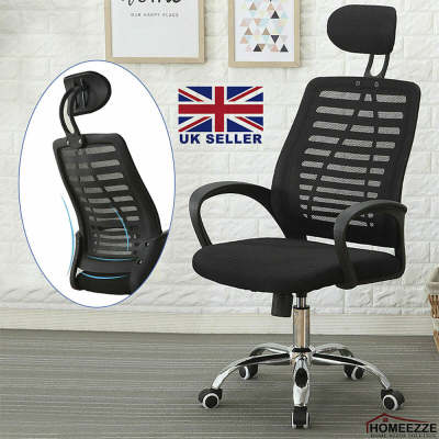Luxury Ergonomic Mesh Office Chair Adjustable Swivel Executive High Back Chair