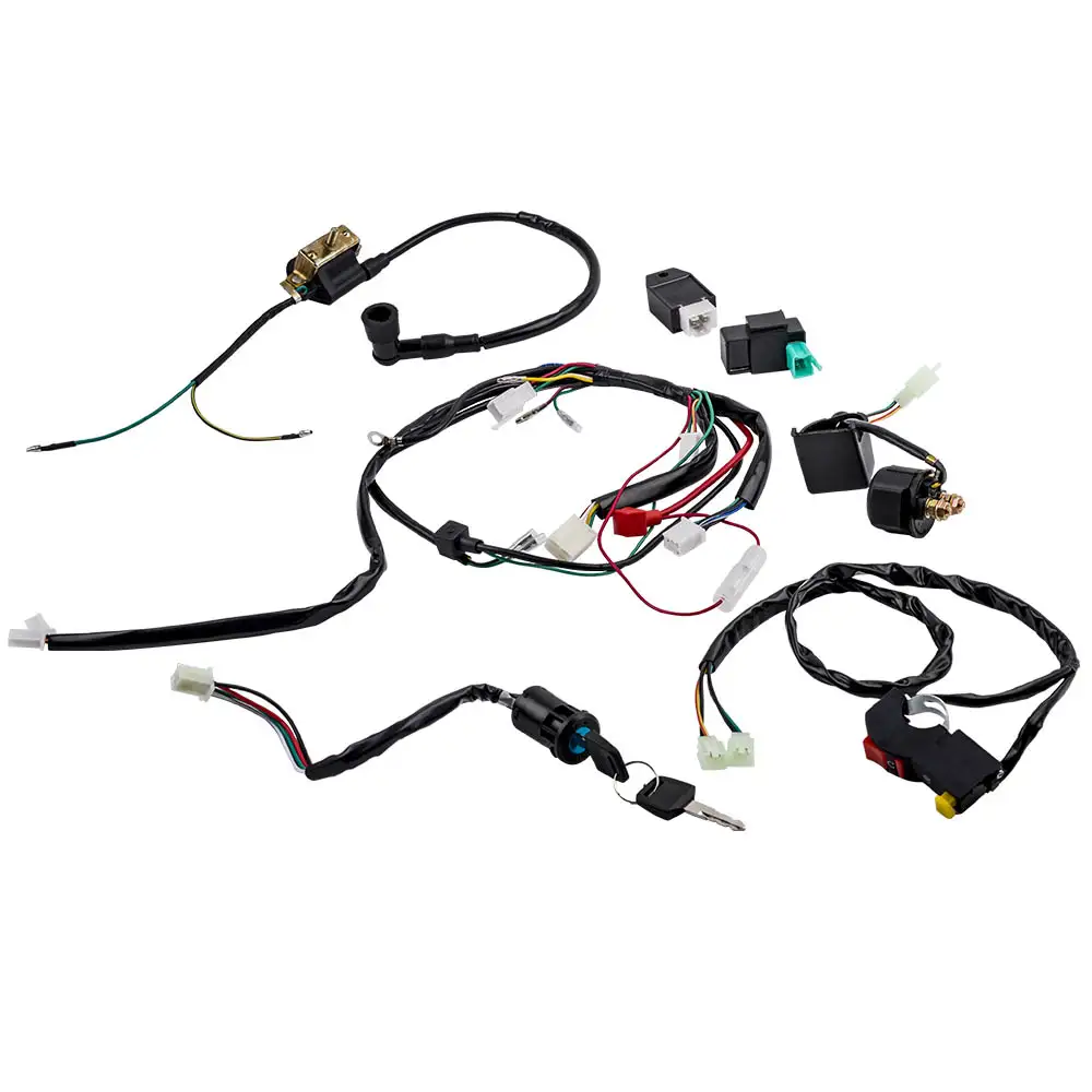 Electrics Wiring Harness for 50cc 110cc 125cc PIT Quad Dirt ...