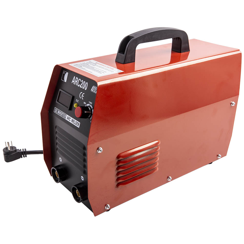 Red 200A Stick/Arc/MMA DC Inverter Welder IGBT Electric Welding Machine 110/220V