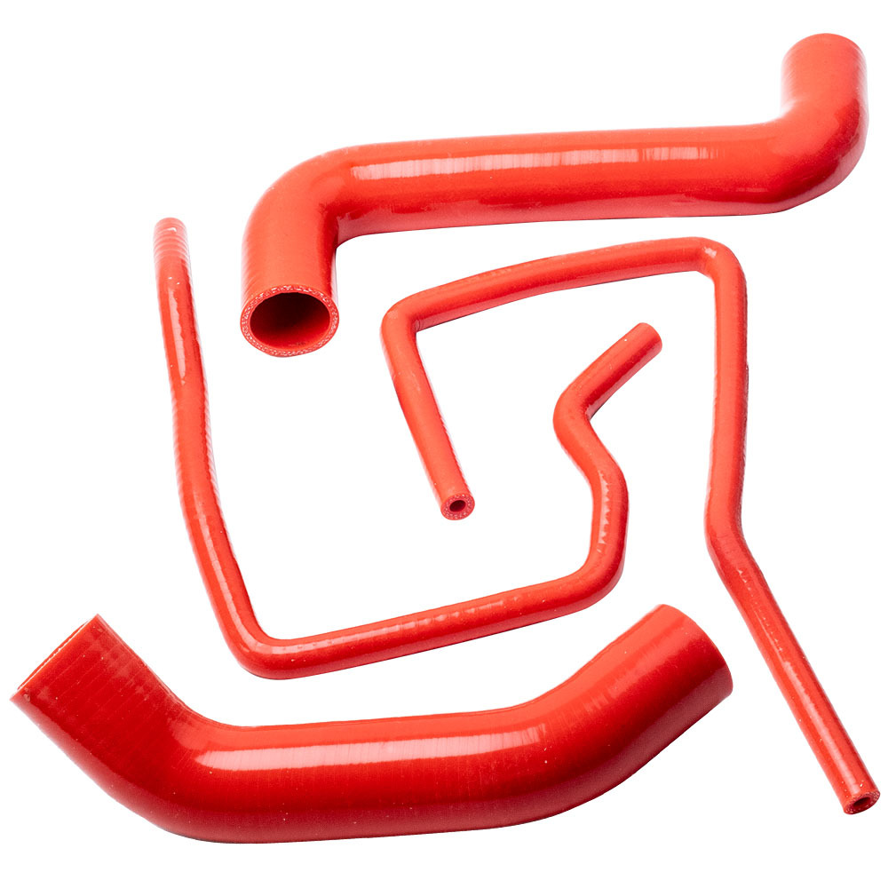 Red Silicone Radiator Hose Kit compatible for Subaru Impreza STI GDA/GDB EJ207 02-07
