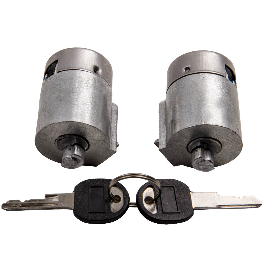 2pcs Lock Craft Door Lock Cylinder w 2 Keys Replacement For Chevrolet GMC Truck