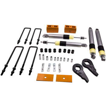 3 inch Lift Kit Shocks Boots compatible for Chevy Silverado Sierra 1500 1999-2007