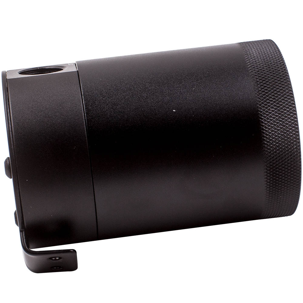 Aluminum Baffled Oil Catch Reservoir Breather Filter Oil Tank 2-Port Universal