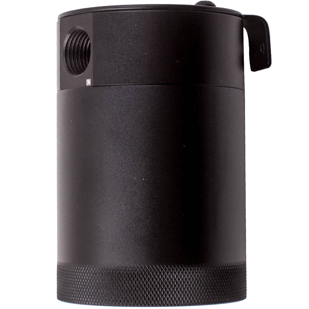 Aluminum Baffled Oil Catch Reservoir Breather Filter Oil Tank 2-Port Universal