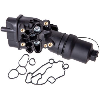 Oil Filler Housing Cap and Gasket compatible for Audi A3 8P1 8PA compatible for VW PASSAT 2.0 FSI 06D115397J