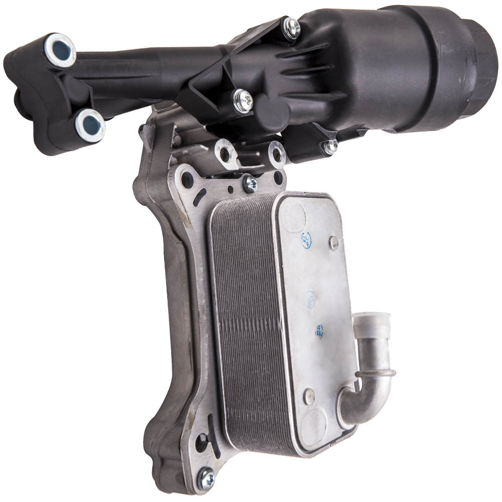 Boîtier de filtre à huile + refroidisseur d'huile moteur compatible pour Mercedes OM 651 9