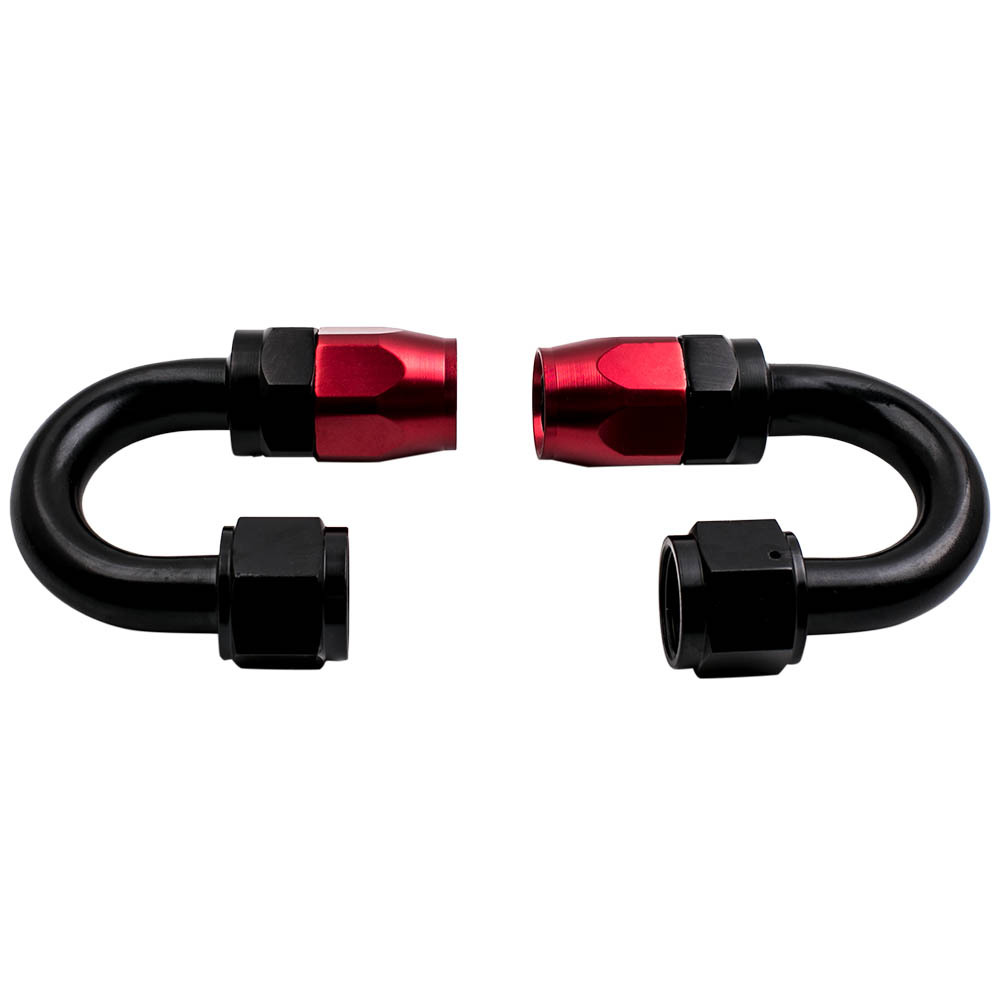 Hose End Adapter et AN10 Stainless Steel Braided Oil Fuel Line 5M 45° 0.80quot;