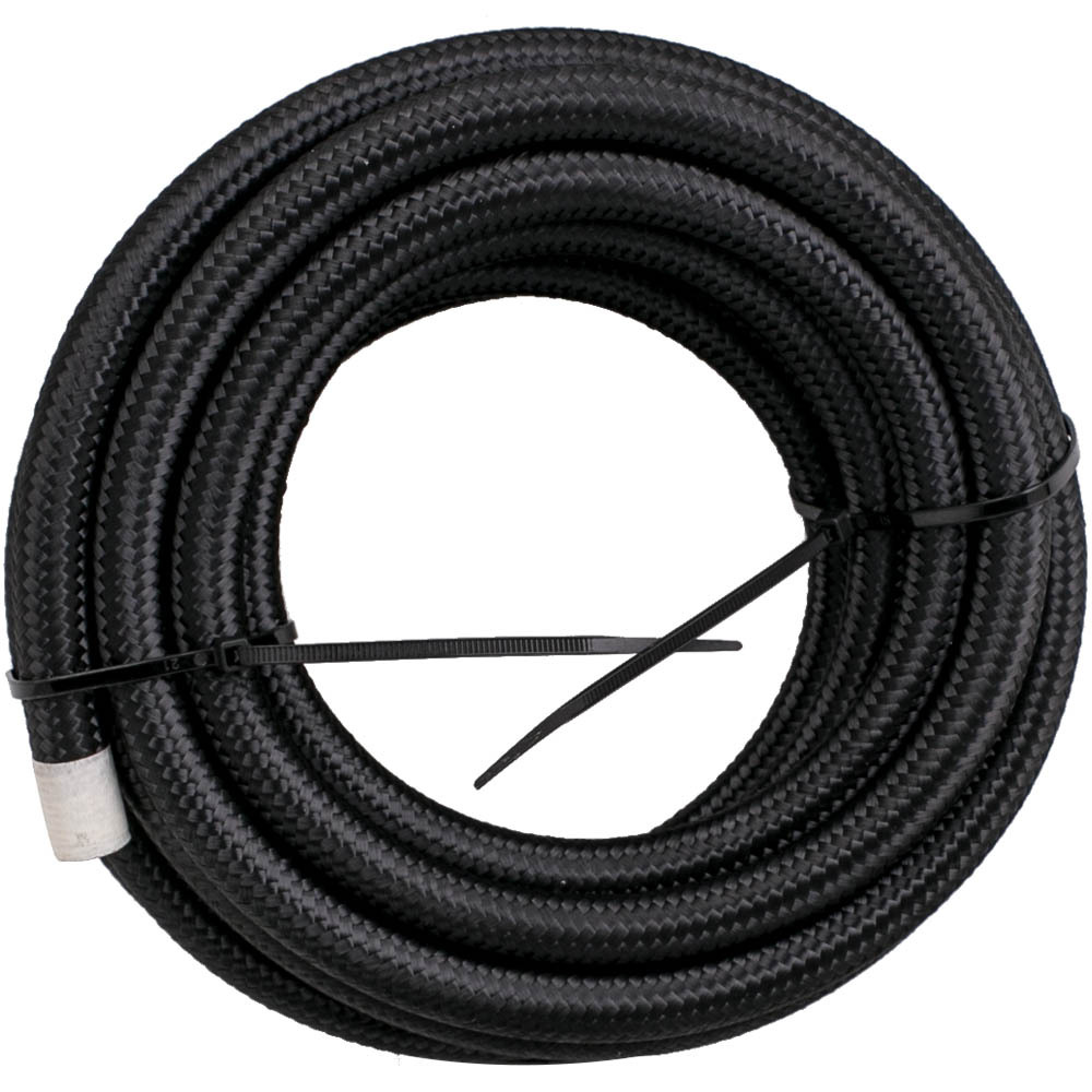 6M 20FT AN6 AN-6 Nylon Steel Braided Oil Fuel Line Hose End Fitting Adaptor Kit