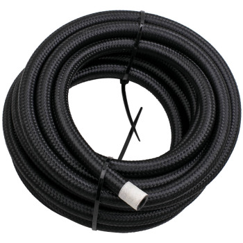 AN6 -6AN Fitting Stainless Steel Nylon Braided Oil Fuel Return Line 20FT Neuf