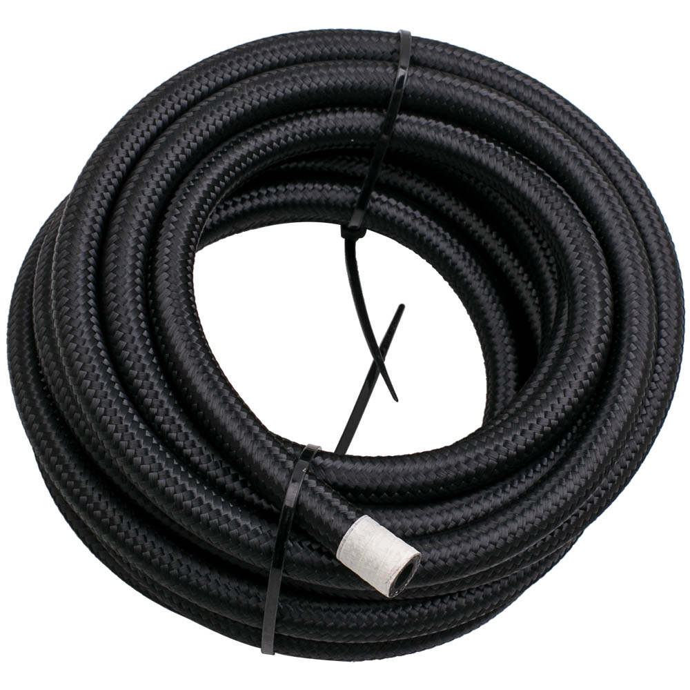 6M 20FT AN6 AN-6 Nylon Steel Braided Oil Fuel Line Hose End Fitting Adaptor Kit