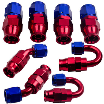 Carburant tuyaux PTFE tressé en acier inoxydable AN6 20FT + 10 raccords éthanol E85