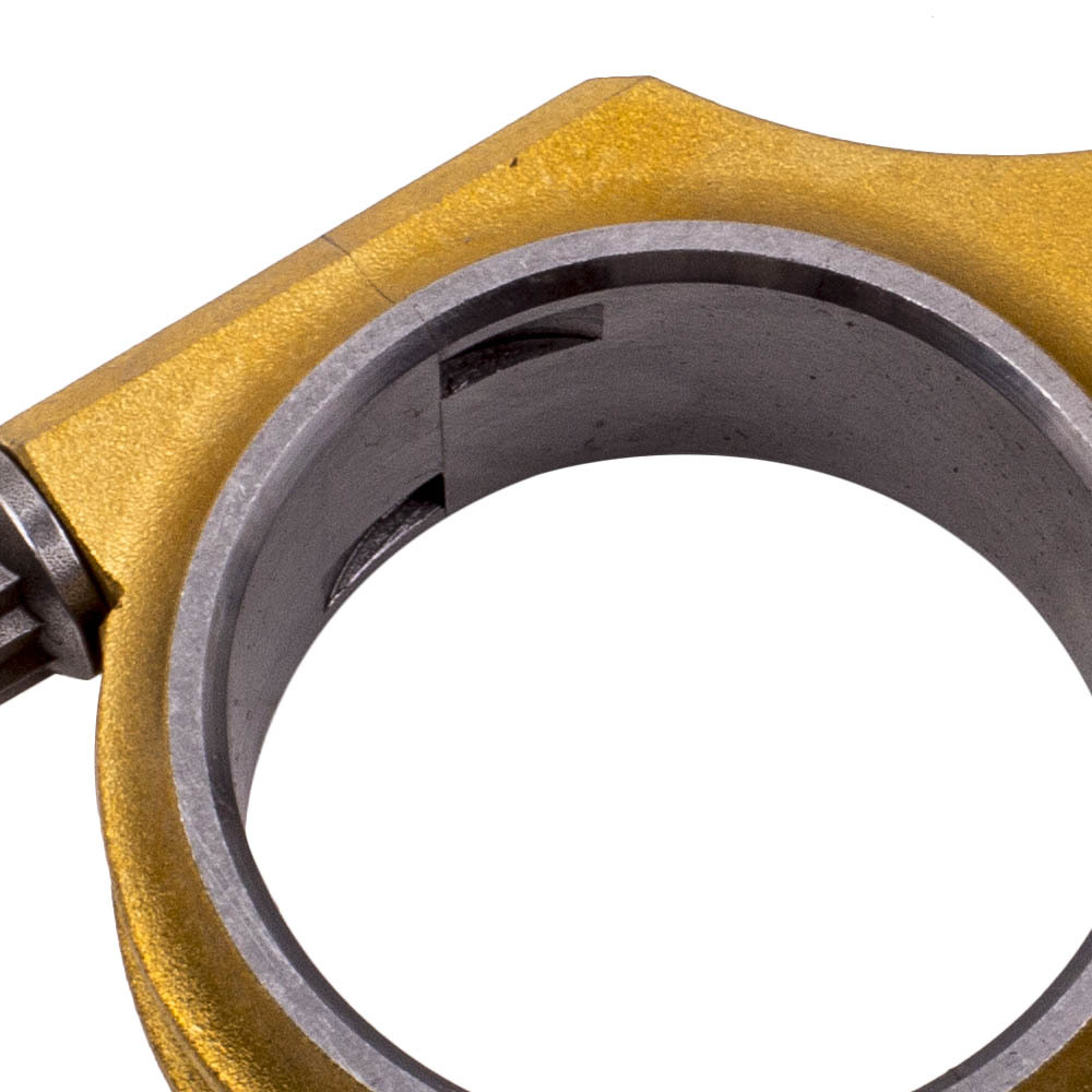 Titanizing H-BeamConnecting Rods+ARP2000 Bolts compatible for Fiat 500 2 Cylinder 130mm