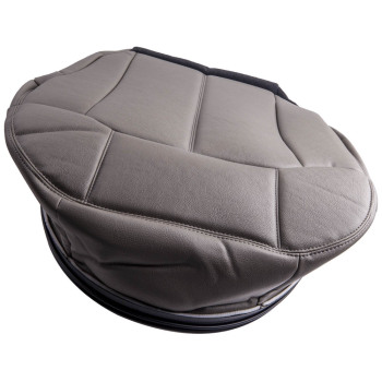 Front Left Driver Side Leather compatible for Seat Cover compatible for GMC Sierra and compatible for Yukon 1999-2002 Gray