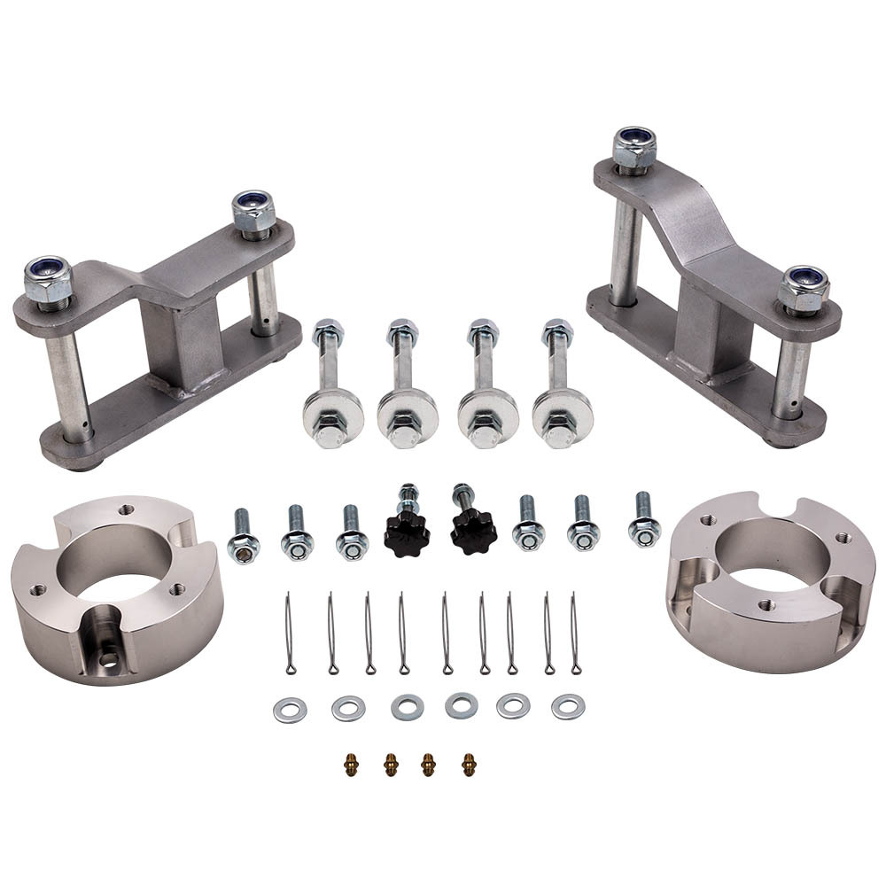 Suspension lift Kit compatible for Nissan Navara D40 Front Coil Strut Spacers and Shackles