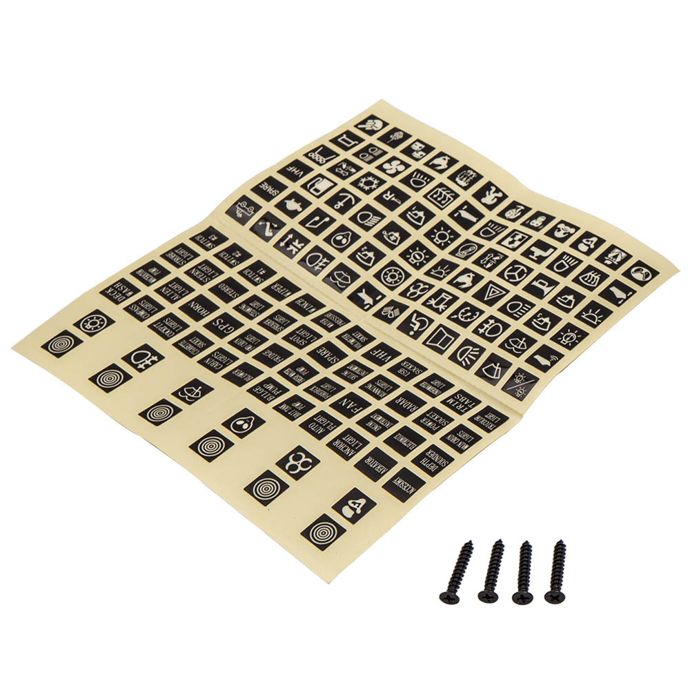 Universal 5-Gang Blue On-Off LED Waterproof Toggle Switch Panel Dual USB Ports